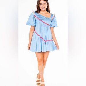 NWT Alden Adair Chandler Dress - Color Roller Skate- Size Medium